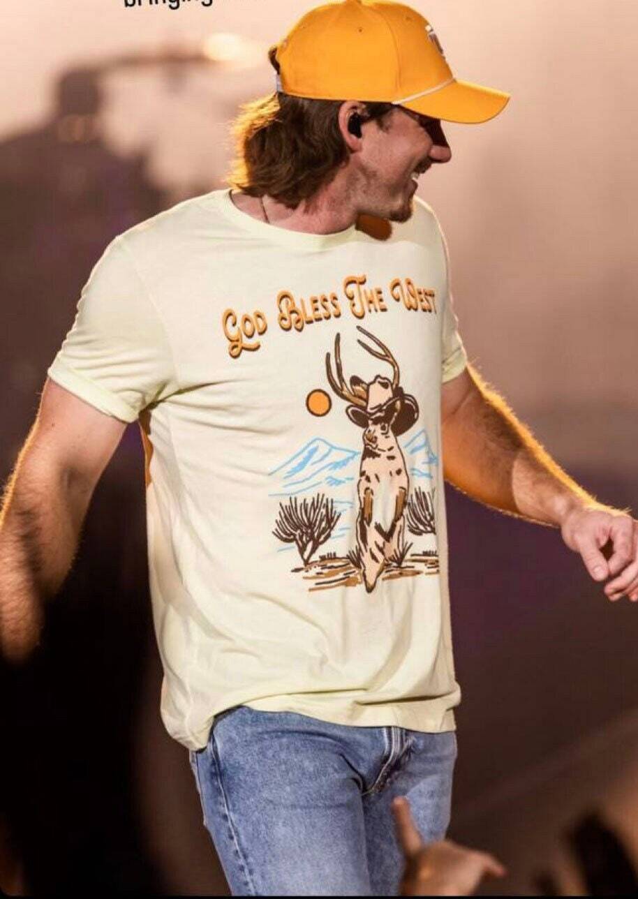Morgan Wallen God Bless The West Unisex S-5XL Men Women Unisex T-Shirt XXXXL