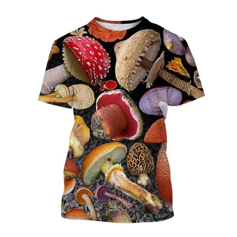 Fashionable Casual Short Sleeved Summer Printed 3D Cool Men's Women's T-shirts with Creative Stripes Shirt