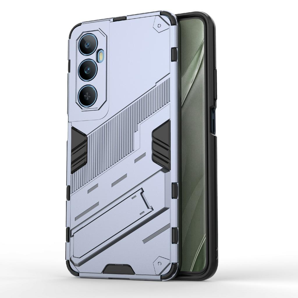 Pro Realme C65 4G Pouzdro PC+TPU Kryt telefonu proti poškrábání se skládacím stojánkem