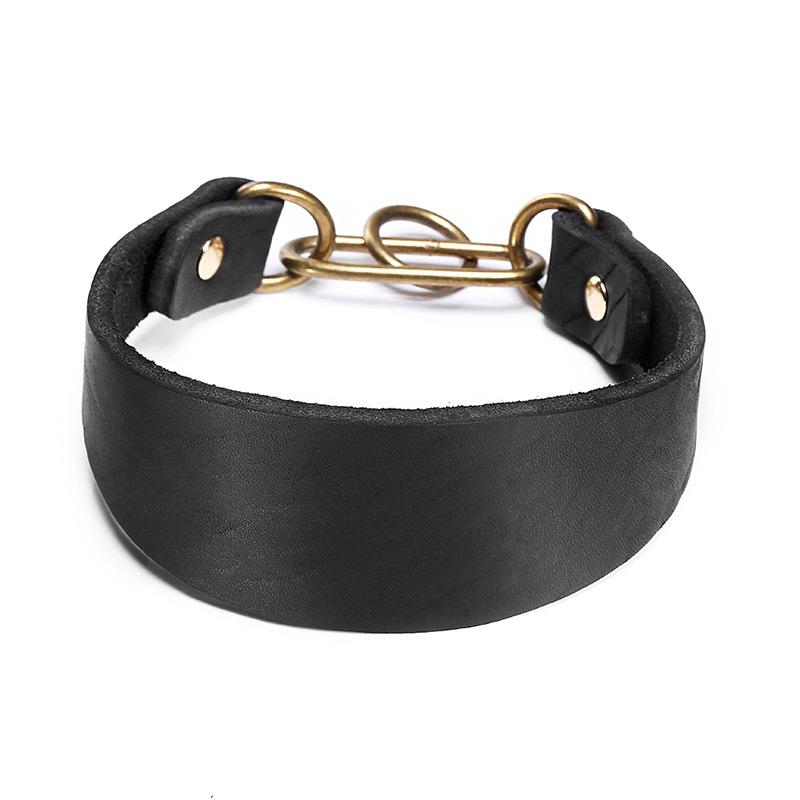 Rindsleder Hundehalsband Nackenschutz Hundehalsabdeckung Gree Huibit Halsband Rindsleder P-Kette Windhund Nackenschutz