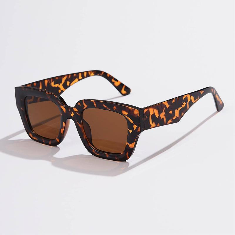 Women Men Retro Rectangle Shades Sunglasses Shade Sports Large border Sun Glasses Outdoor Eyeglasses Broad Leg Eyewear