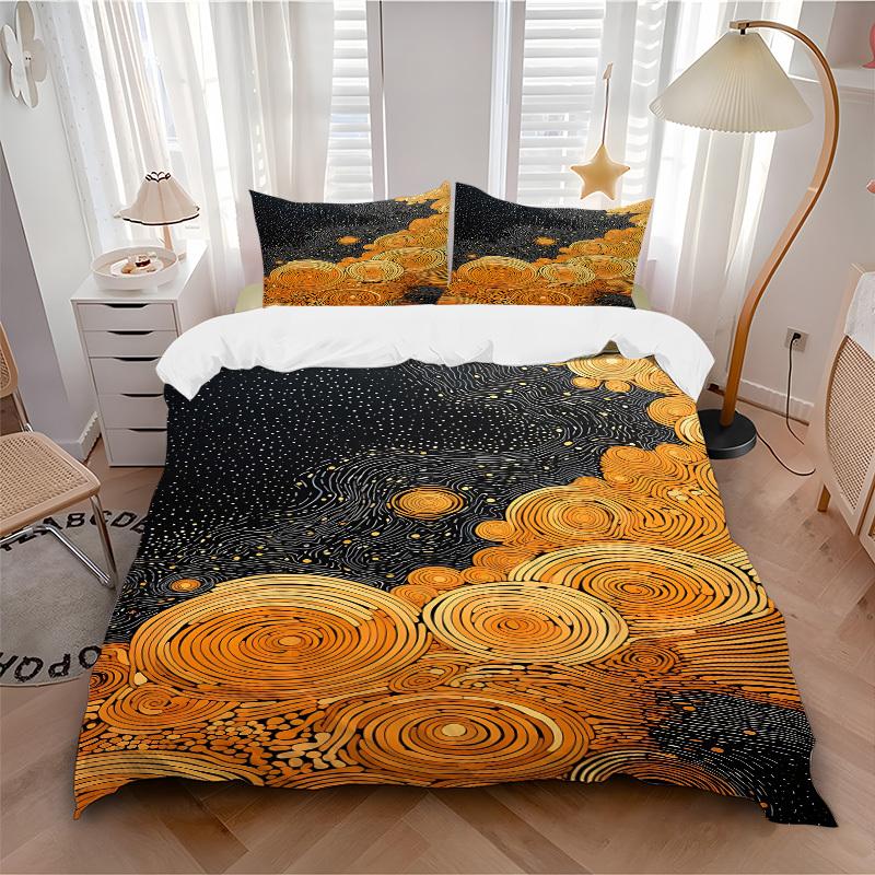 

3pcs Galaxy Swirls Soft and Comfortable Breathability, Bedding Set, Machine Washable, Suitable for All Seasons183 135x200cm
