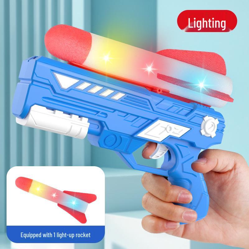 Handheld Light-up Foam Airplane Catapult Toy for Kids & Parents