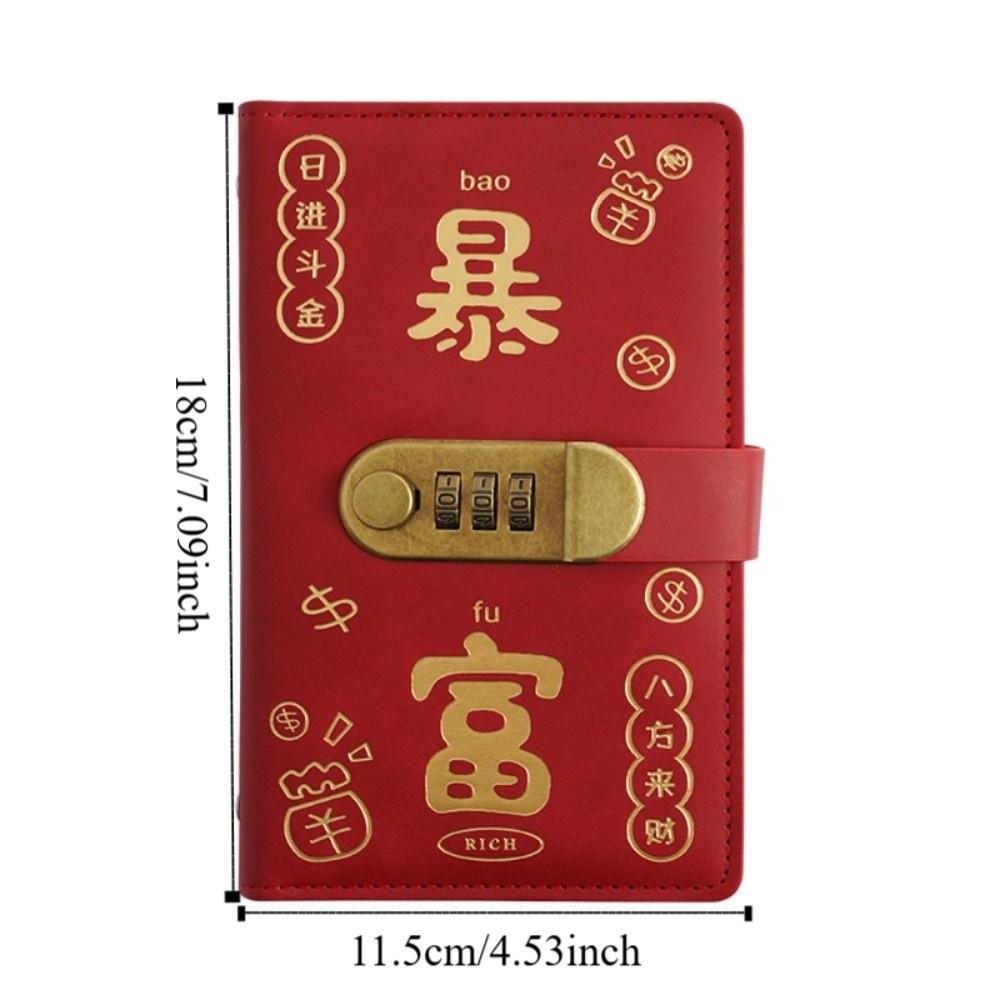 Portable Budget Binder with Lock PU Leather Planner Organizer Stainless Ring Binder