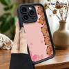 Phone Case: 2D Flat Design Suitable for iPhone 18 17 16 15 14 13 Pro Step Protection Case, Light Pink Background, Christmas and Halloween Gift