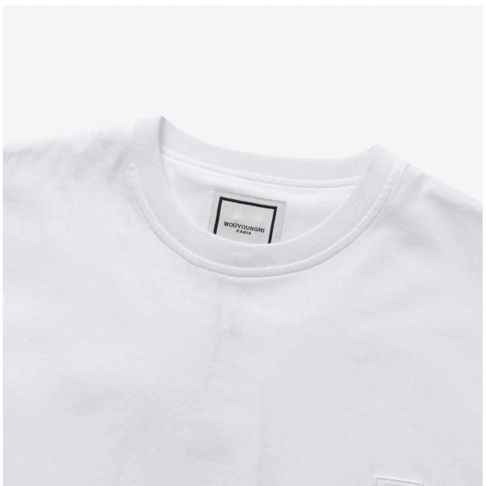 Woo Yeong Mi M241tS09 715w luMinouS Back Logo Women S Short Sleeve Tee