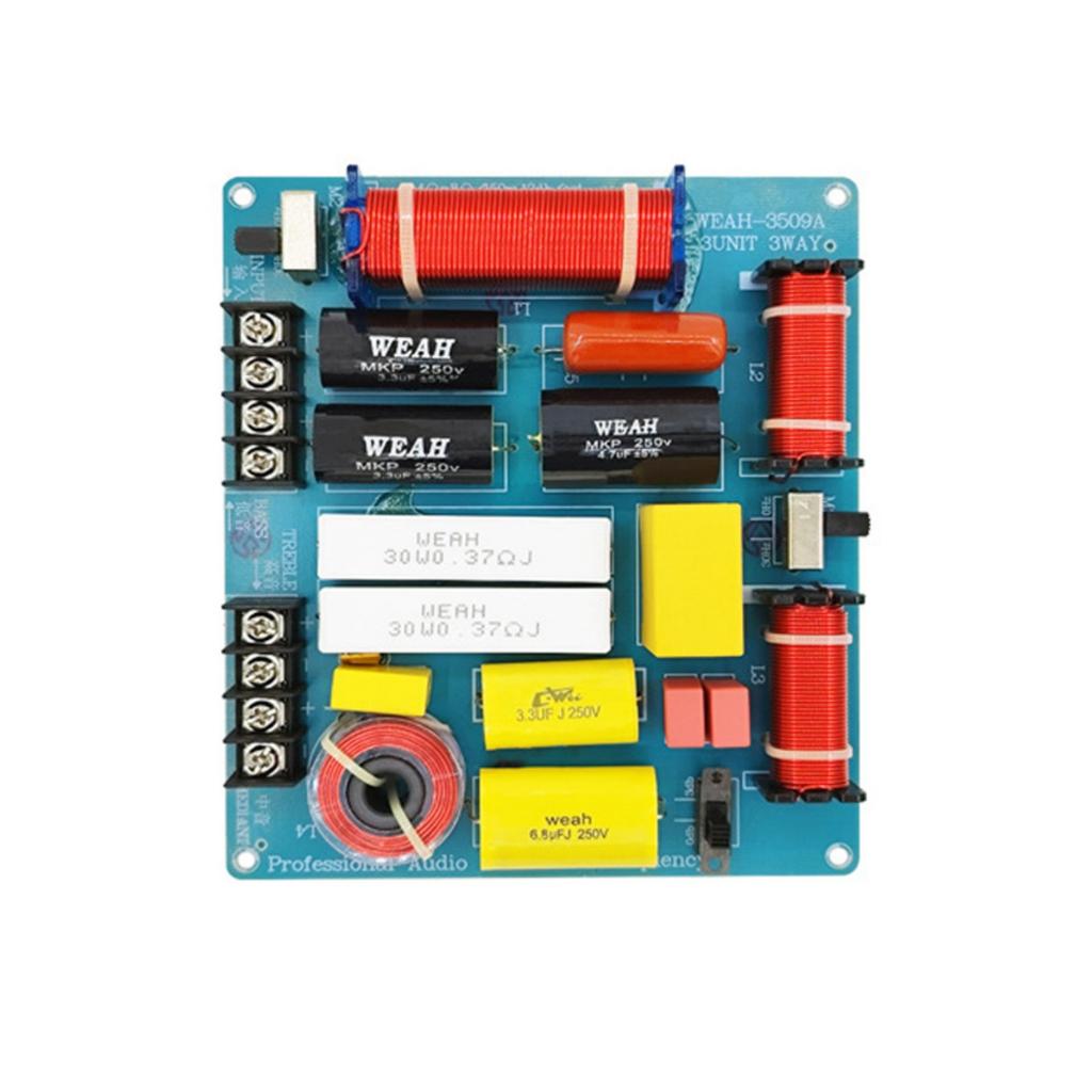 3 Way High Speaker Frequency Divider Sound Splitter Filter Circuit Board for Home Theater DIY Speaker Crossovers