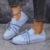 Women Mesh Breathable Flat Casual Shoes Lace-up Comfortable Loafer Ladies Platform Lightweight Sneakers Size36-42 Tenis Feminino