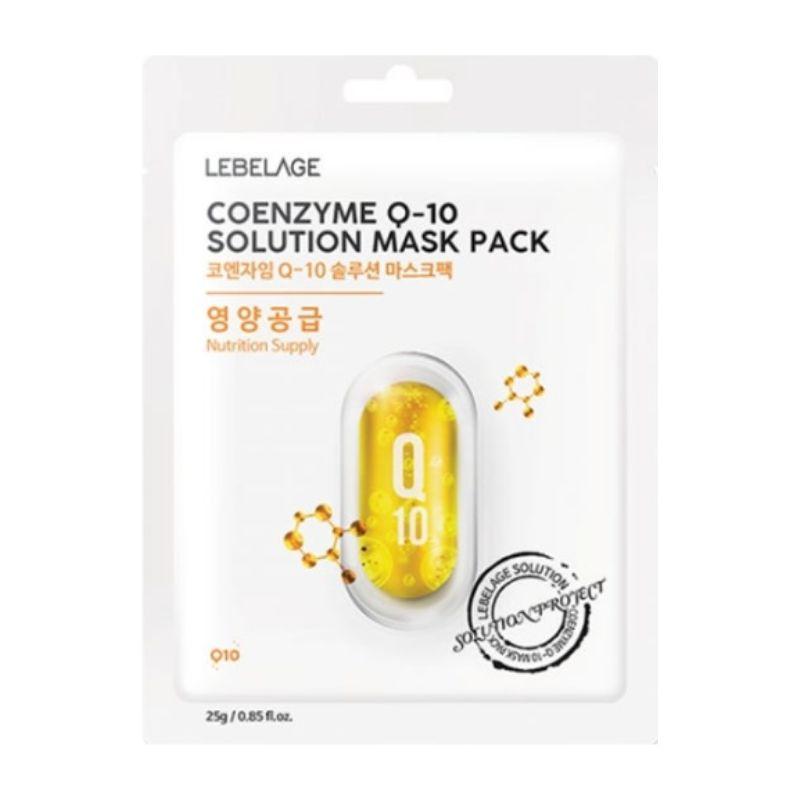 [Lebelage] Coenzyme Q-10 Solution Mask Pack (25g) x 10ea Set – Elasticity, Firming & Vitalizing Treatment