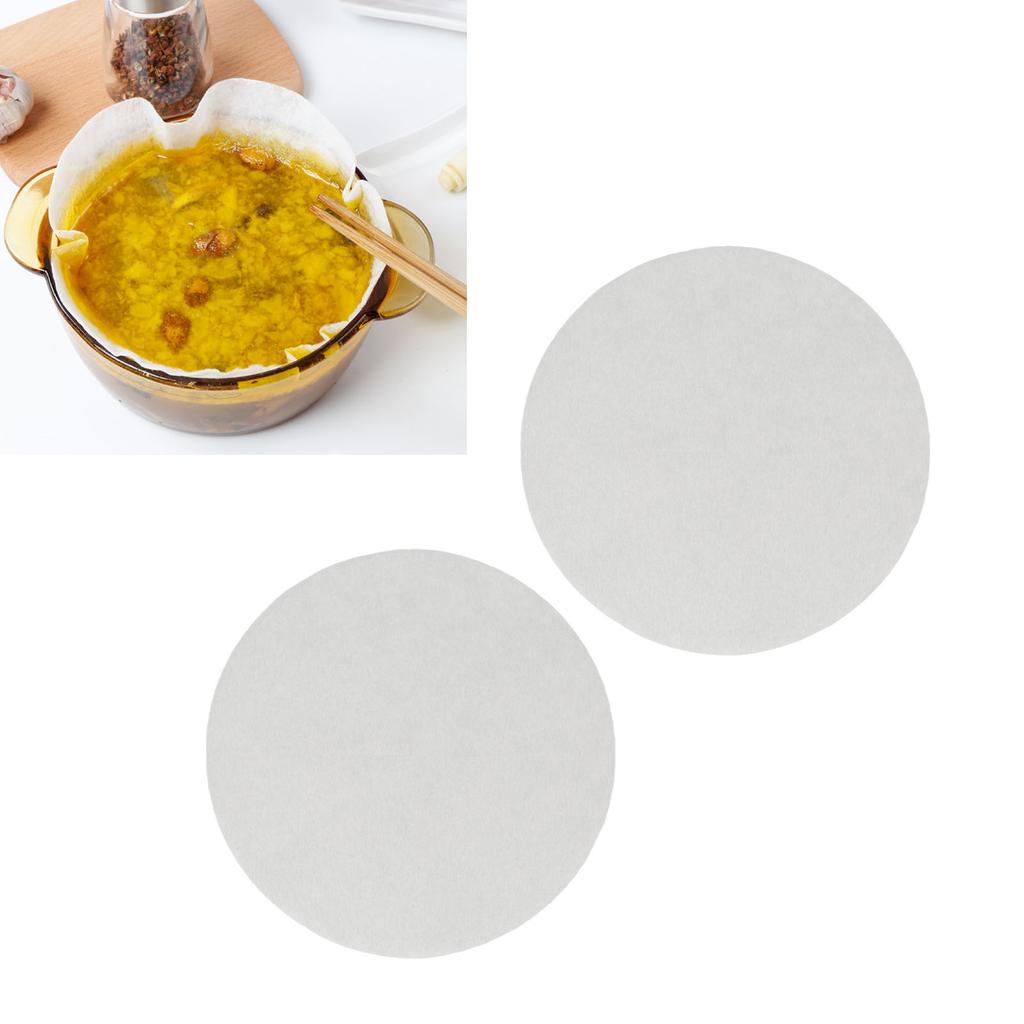 60 Stück Lebensmittelöl-Absorptionspapier Hitzebeständigkeit Ölfilter Löschpapier für Suppe