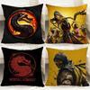 M-Mortal Kombat Cushion Cover Comfortable Reversible Pillow Cover Ideal for Car Sofa Bedroom & Beyond