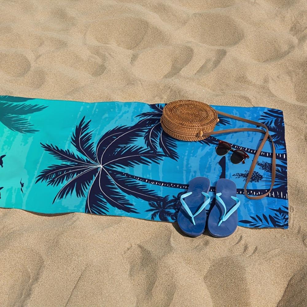 Tropical Palm Tree Beach Towel: Dive into Summer Vibes! Suitable for towels, bath towels, beach towels