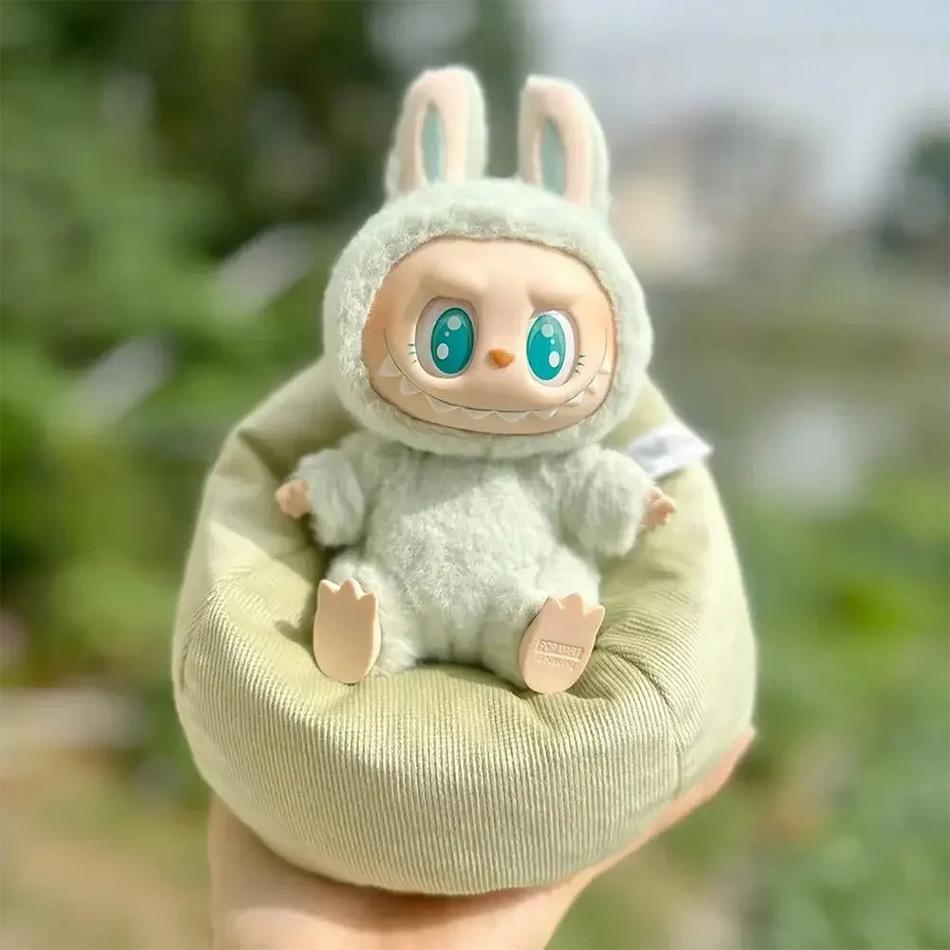 Suitable for 17cm Mini Labubu Sofa, BJD Doll Room Decoration, Second-generation Sit In Party Series, Car Sofa, Mini Sofa Bed