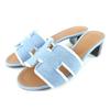 Sandalias Pristine Oasis Diseño H tacón grueso denim Índigo Mujer 35 Usado