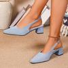 Women'S Mary Jane Shoes - Slip-On Chunky Heel, Square Toe, Cushioned Insole - Formal & Everyday Shoes - All-Season Elegant Women'S Footwear