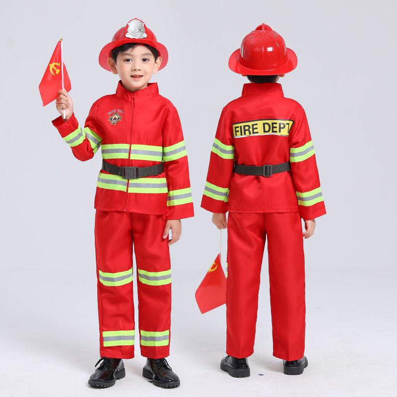 Children's Small Firefighter Role-Playing Costume Set