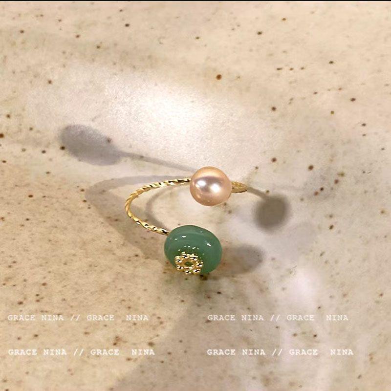 Cloud Enamel Drip Glaze Adjustable Women s Retro Ring Adjustable Open