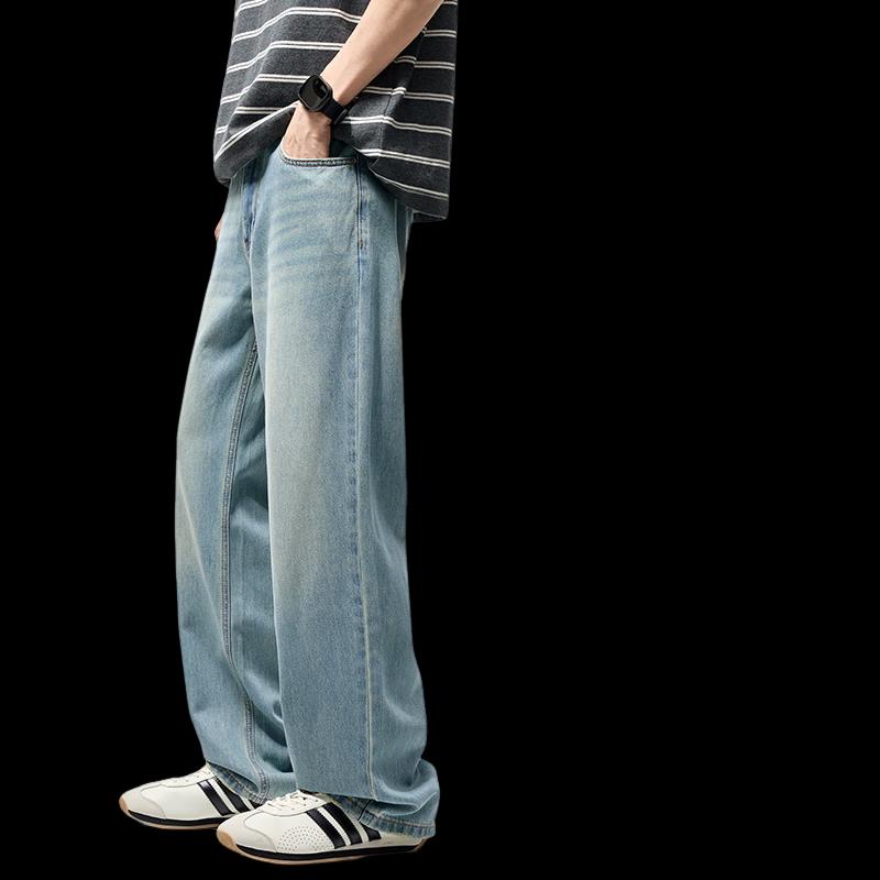 CHOCOOLATEit Men's Lyocell Loose Straight Jeans