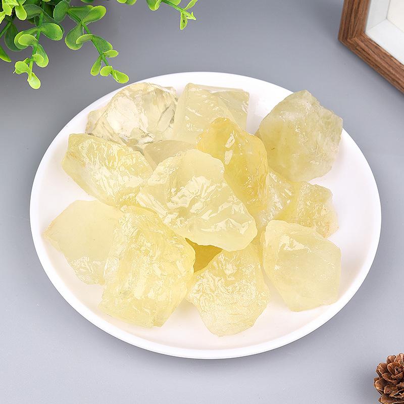 Natural crystal stone, raw stone, fragrance stone, aromatherapy stone, pink white yellow crystal raw material, home and office ornaments