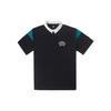 Polo Shirts Men's Black Polo Collar Moderate Straight Fit 10026173-A03