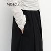 MO&Co. High-Waist Loose Wool Blend Trousers with Belt