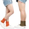 Owl Eyes Knitted Boot Covers Twist Cable Knit Leg Warmers New Boot Cuffs Cover  Women