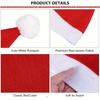 30/1PCS Christmas Hat Non-woven Fabric Adults Kids Xmas Hats Santa Claus Gift Red Hat Christmas New Year Festival Prop Supplies