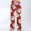 Women's Casual Fashion Christmas Printed Trousers Plush Casual Pants