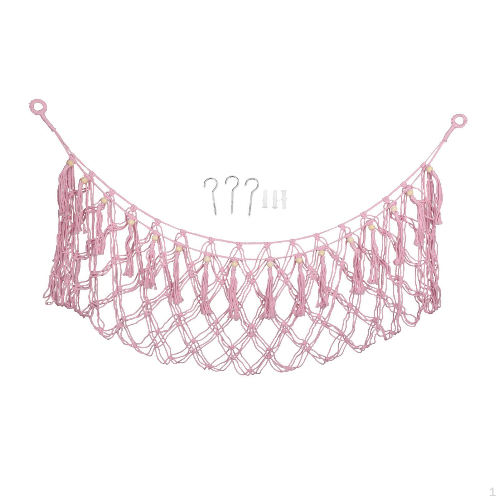 

Угловой подвесной органайзер для хранения игрушек, коллекция, простой в установке держатель для сетки розовый