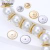 14K Gold Plated Brass Round Gear Spacer Beads For Jewelry Making,Flat Separator Beads For Bracelet DIY Jewelry Making Supplies
