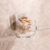 1 Pcs Kitchen Garlic Ginger And Onion Transparent Storage Basket Wall-Hanging Small Wall-Mounted Storage Box Storage Rack