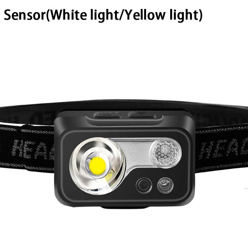 Mini Wiederaufladbare Leistungsstarke Sensor Stirnlampe USB Stirnlampe Taschenlampe Scheinwerfer LED Stirnlampe Camping Suchscheinwerfer