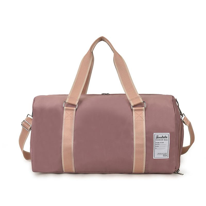 Portable travel bag, men's and women's independent shoe compartment, wet and dry separation, sports fitness bag, casual shoulder messenger luggage bag