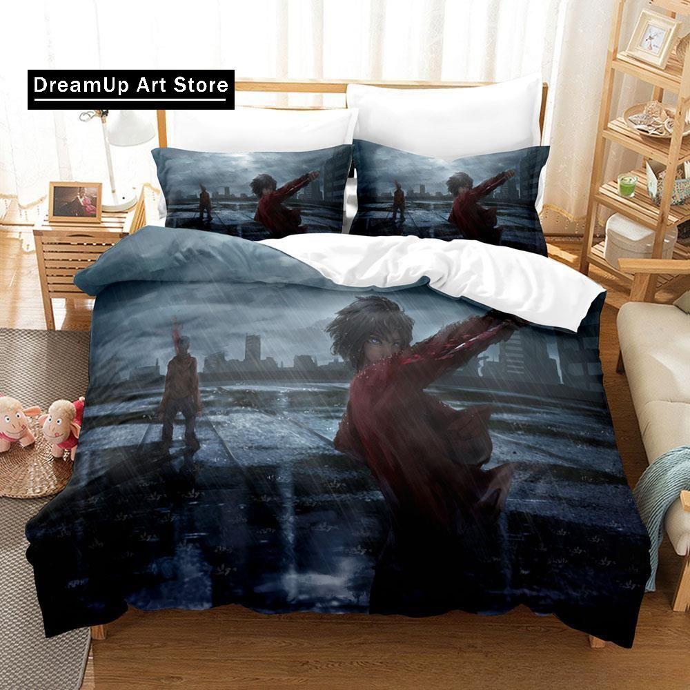 Set de lenjerie de pat cu imprimare 3D Anime Boundary of Emptiness Ryougi Shiki Băieți Fete Twin Queen Full Size Husă de pilota Față de pernă Set de pat Adu