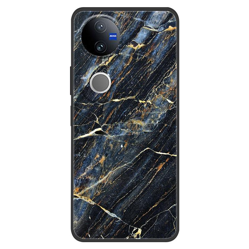 Marble Case For Vivo V50 5G Case Lovely Painted Silicone Back Cases Cover For Vivo V2427 V 50 Coque Anti Drop Protective Fundas