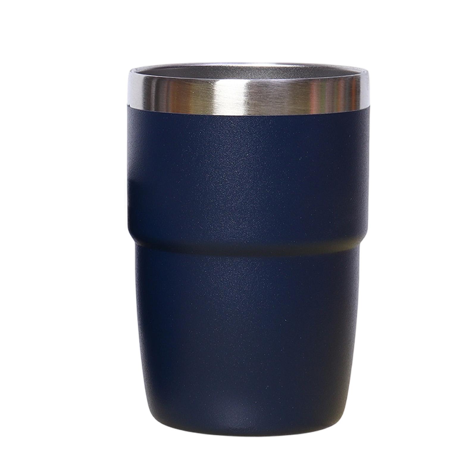 

Изолированная портативная чашка из нержавеющей стали – Термокружка с двойными стенками для горячих и холодных напитков, для путешествий и ежедневного использования One Size темно-синий