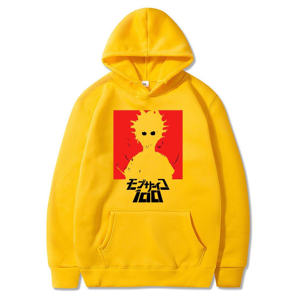 Anime Unisexga Hoodies Mob Psycho 100 Print Streetwear Unisex Women Fashion Oversized Sweatshirts Hoodie Pullovers Tracksuits Clothing