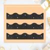 30Pcs Glitter Bulletin Board Border 5 Colors Thick Scalloped Classroom Blackboard Poster Frame Edge Decoration Trim DIY Supplies
