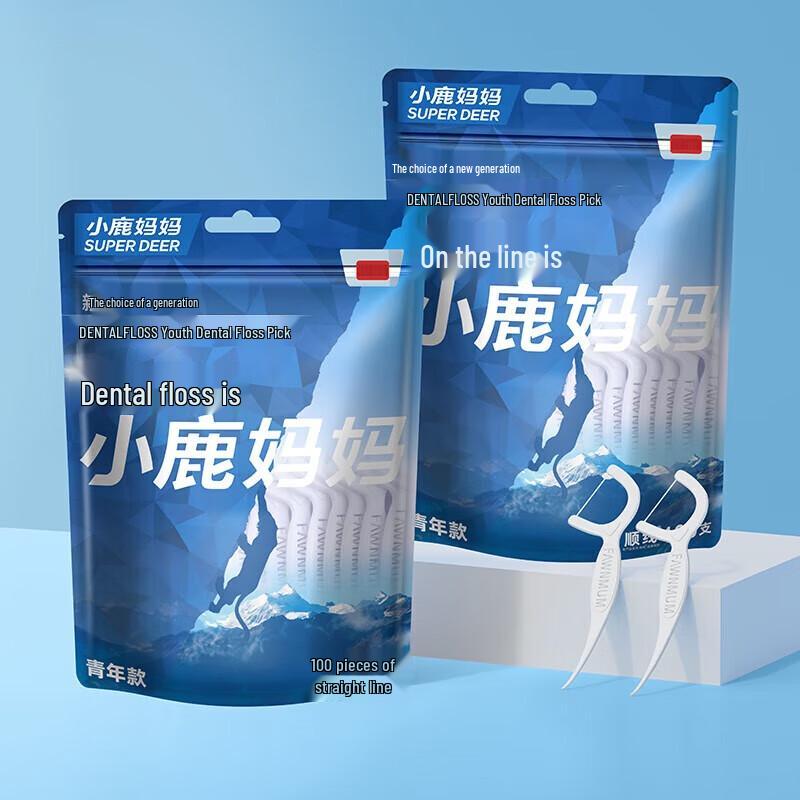 

FAWNMUM Ultra-Fine Dental Floss Picks, 300 Pcs Family Pack
