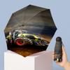 Case IH Printed 5?Fold Mini Umbrella 8?Rib Windproof Compact Umbrella For Women Pocket Carry