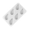 Leaf Shape Silicone Soap Mold 6 Cavities Chocolate Cake Mould Round Handmade Soap Candle Making Molds