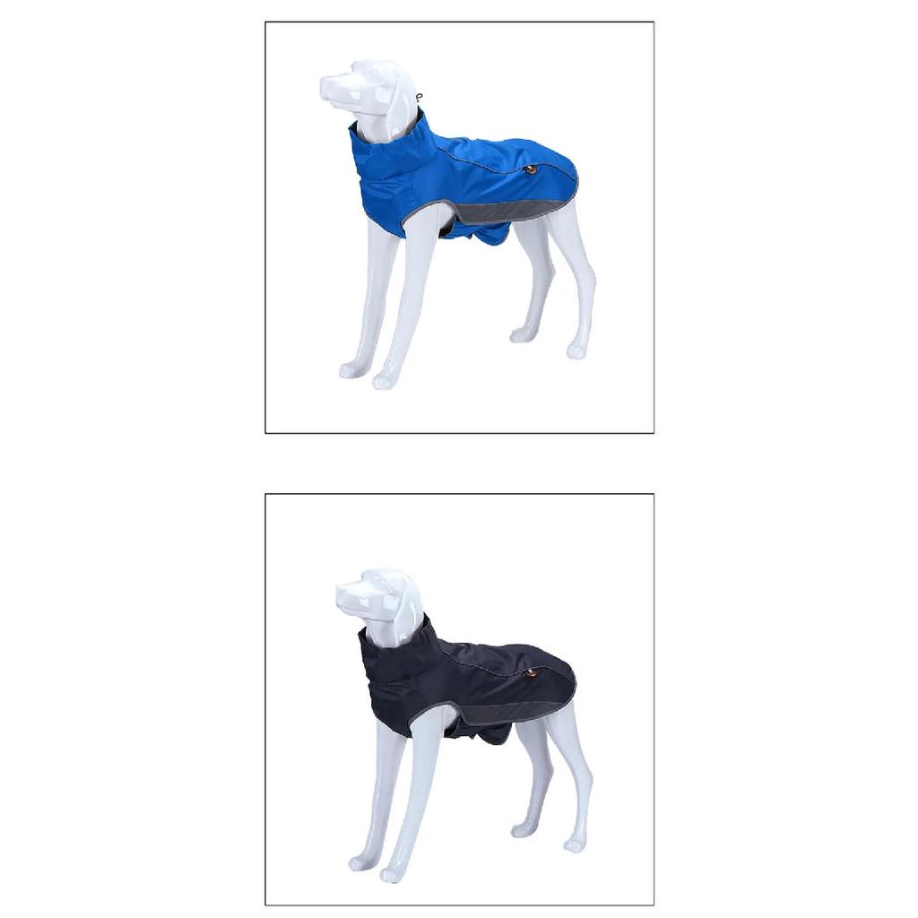 Dog Jacket Winter Reflective Waterproof Dog Ski Suit Fleece-Lined Winter Dog Clothes for Medium Big Dog Outdoor Hiking Windproof