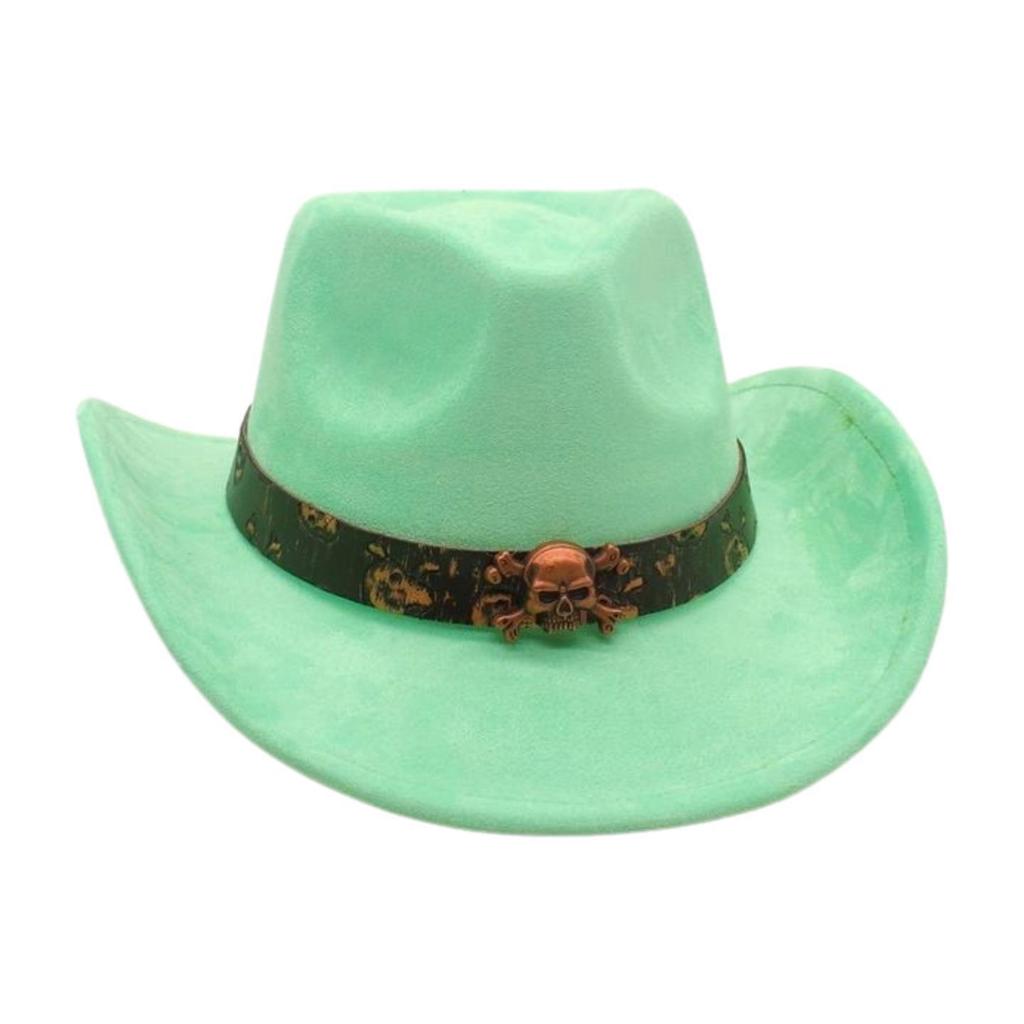 Western Cowboy Hat Performance Stage Jazz Hat Resort Style Skull Accessories Ethnic Style Top Hat