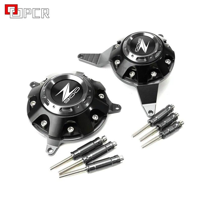 Grün Schwarz Motorrad Motor Schutz Seite Stator Fall Schutz Protector Für KWASAKI Z900 Z 900 z 900 2017 2018