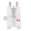 Piede premistoffa per cucire bottoni a pressione M Ricambio per macchina da cucire Baby Lock Piede in plastica per cucire bottoni in ferro