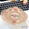 Ins Lace Table Cloth Decoration Tablecloth Embroidery Cup Pad Coaster Aesthetic Lace Cloth Tabletop Decoration Home Decor