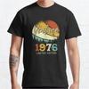 Made In 1976 50 Years of Being Awesome Vintage 50th Birthday T-shirts Men Casual Tee Loose Streetwear T Shirt Top Clothing