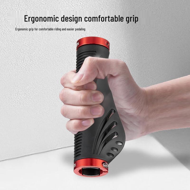 Bicycle Aluminum Alloy Rubber Lock-On Handlebar Grips