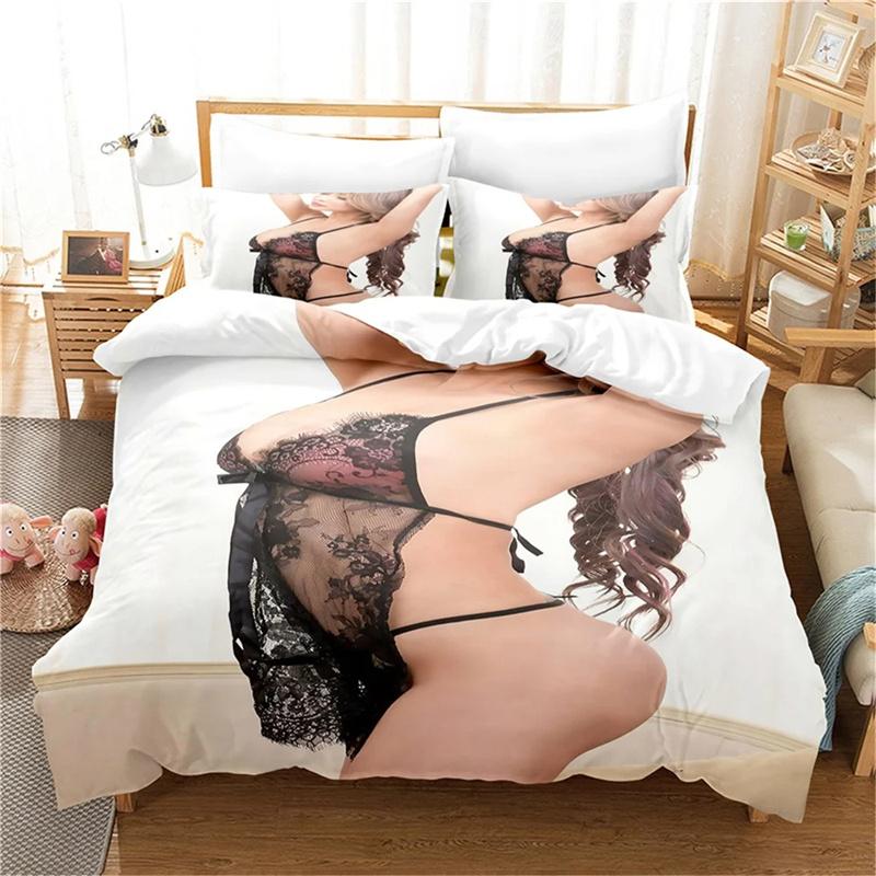 Sexy Beauty Bedding Set Adults Winter Duvet Cover Sets Kids,twin Full Queen King Bedroom Set Fashion Girl Quilt /Comforter Cover