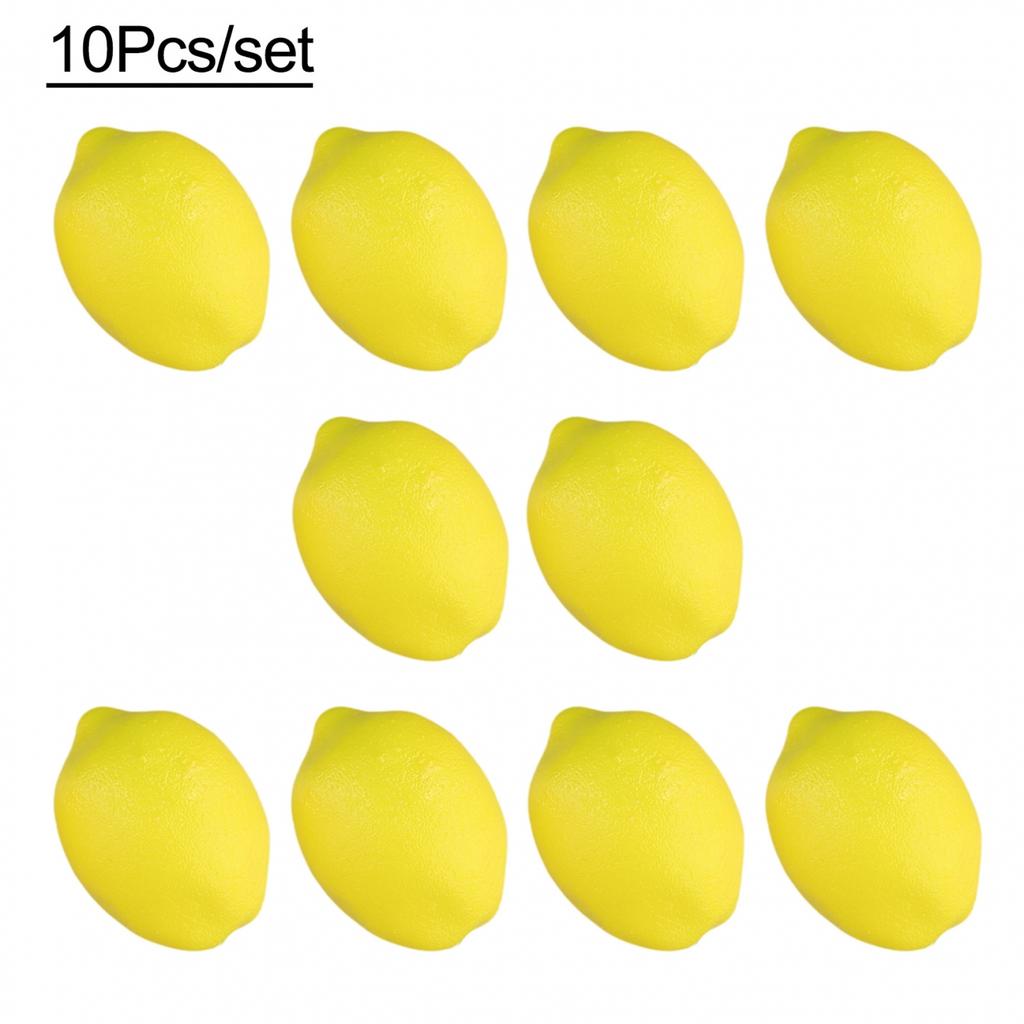 Artificial Lemon Decor Fake Lemon Props Foam Fruit Model